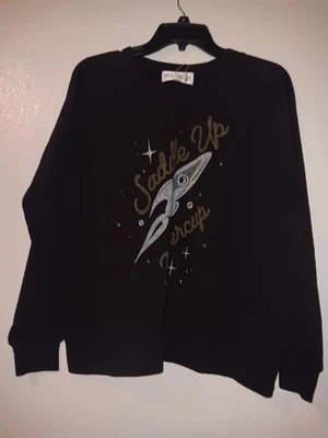 Wildfox Sudadera Pullover Montura Verano Talla US S, Algodón Negro Nuevo Foto 1 de 3