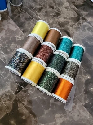 Lot of 12e New Madeira Embroidery Thread Spools, #6-8 & 100-200m , Retail $51 - Image 1 of 4