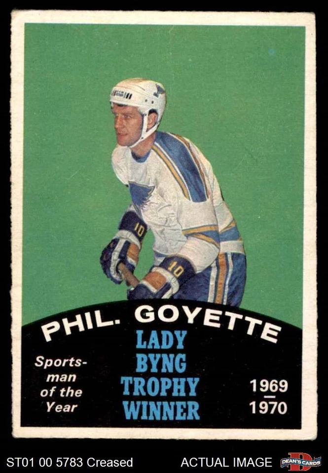 1970 O-Pee-Chee #251 Phil Goyette Lady Byng Trophy Sabres 2 - GOOD - Image 1 of 1