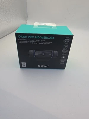 Logitech C920S Pro HD 1080p Webcam Brand New Sealed 30fps Video Calls - Image 1 of 2