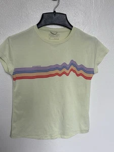 Youth Girls Patagonia Regenerative Graphic Ridge Rise Stripe Shirt - Sz M ( 10 ) - Picture 1 of 5