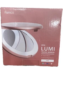 Espejo compacto Fancii Mini Lumi LED 10X aumento - rosa - Imagen 1 de 4