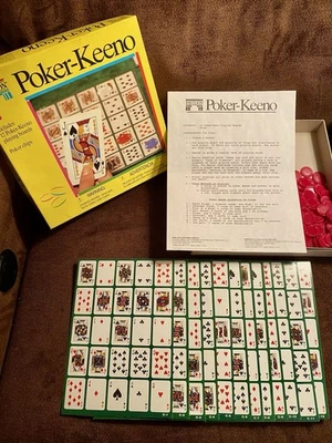 Poker-Keeno Game 1992 By Pavilion Card And Board Game Vintage 100% Complete! - Image 1 of 4
