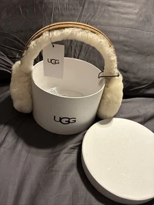 Orejeras de piel de oveja UGG Australia castaño nuevas con etiquetas - Imagen 1 de 7