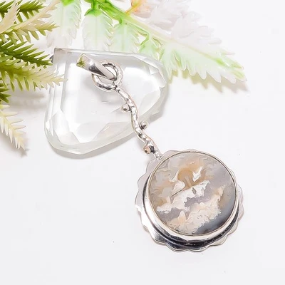 Ciondolo gioiello in argento sterling 925 fatto a mano con pietra preziosa in... - Immagine 1 di 4