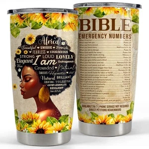Christian Gift for Women Bible Tumbler 20oz Stainless Steel Insulated Tumbler... - Picture 1 of 7