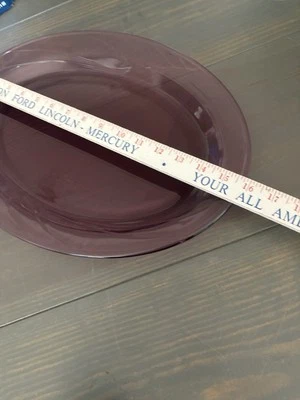 Vintage Corning Cranberry/Purple  16” Platter Oven Safe - Image 1 of 4