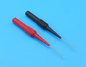 Test Probes Extra Thin and Sharp 0.7mm Stainless Steel Tip (1 Pair Red + Black) - Picture 1 of 4