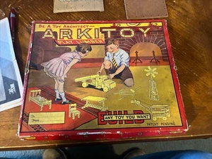 Antique Arkitoy build any toy you want 1920's era set no. 1 w/ instructions Z106 - Picture 1 of 6