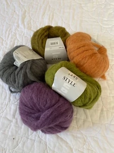Lang ~ Style Yarn ~40 yards ~Mohair, Acrylic, Nylon Blend ~5 colors - Picture 1 of 17