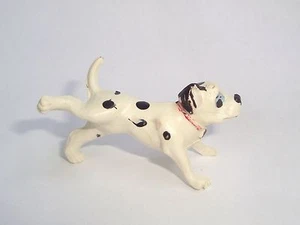 Figurine 101 dalmatiens dalmatians Disney JIM  chiot patte lévée collier rouge - Picture 1 of 2