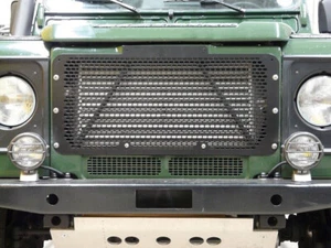 Land Rover Defender Stainless Steel Front Grille Black Powder Coated DA2356B New - Picture 1 of 3