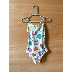 Hanna Andersson Swimsuit Fruit Print One Piece Swimwear Kids Size 5 - Picture 1 of 3