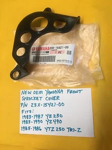 NEW OEM YAMAHA YZ250,YZ490,YTZ250 TRI-Z Front Sprocket Cover, 23X-15421-00 AHRMA - Picture 1 of 3