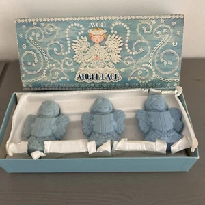 Angel Lace 3 X Hostess Soap by Avon, Vintage Angel Blue Boxed - Picture 1 of 16