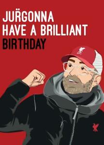 Jurgen Klopp Birthday Card Football Theme Liverpool FC