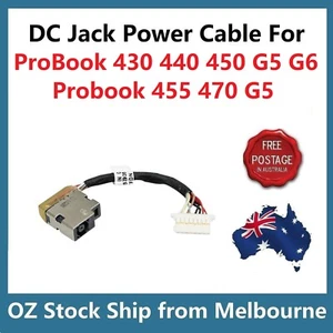 DC-IN Power DC Jack Socket Cable for HP ProBook 430 440 450 G5 G6 / 455 470 G5 - Picture 1 of 4