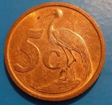 South Africa  5 cents 2002    Coin Bird