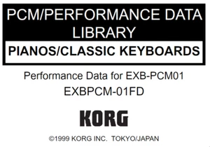 KORG EXB-PCM01 Pianos/Classic Keyboards Factory Preload Disk Triton EXB 01 - Afbeelding 1 van 1
