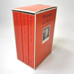 Les Essais The Essays of Michel de Montaigne, 1965 French Edition 3 volumes - Picture 1 of 15