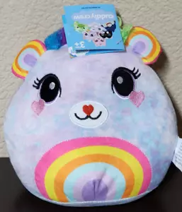Idea Nuova Cuddly Crew Regenbogenbär Plüsch kleines Kissen BRANDNEU - Bild 1 von 4