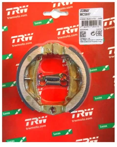 Zapatas de freno traseras Kawasaki KX 60 1993-99 TRW-Lucas brake shoes con muelle MCS857 - Imagen 1 de 1