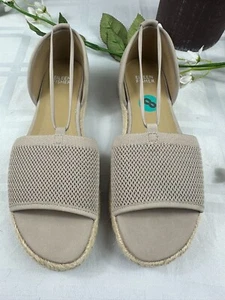 Brand New Eileen Fisher Mews Mesh Slip on Espadrilles Size 8 Beige Blush - Picture 1 of 4