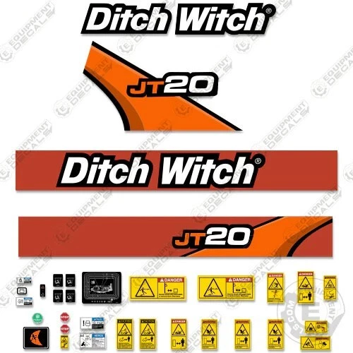 Fits Ditch Witch JT20 Decal Kit Directional Drill Decals - 7 YEAR 3M VINYL! - Image 1 of 1