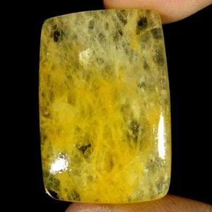 40.40Cts. 21X31X6mm 100% Natural Designer yellow aventurine Cushion Cab Gemstone - Picture 1 of 5