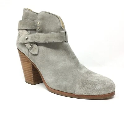 Rag & Bone New York Ankle Boots Booties Shoes Womens Size 39 EU 9 US Gray Suede - Image 1 of 4
