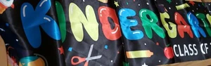 Kindergarten Graduation Banner 75 wide 14 Tall New - Picture 1 of 6