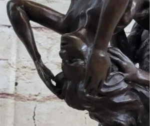 Sculpture Classic Nude Erotic Bronze Hot Cast Marble Base Figurine Sale - Picture 1 of 5