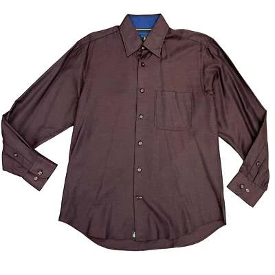Robert Talbott Brown Long Sleeve Button Up  Shirt Size XL - Image 1 of 4