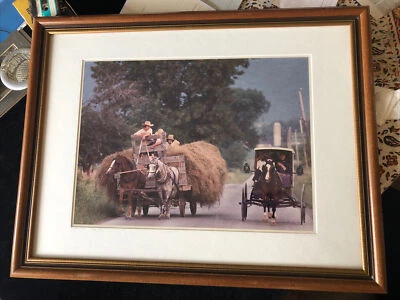 Fotografía enmarcada numerada Bill Coleman Amish Children “Wide Load” 4/350 Foto 1 de 4