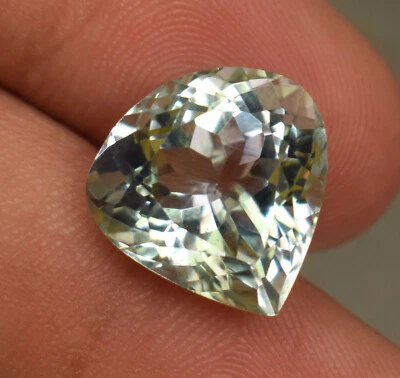 Natural Aquamarine Gemstone Top Faceted Heart Cut 8.85 Ct Loose Gemstone Brazil - Image 1 of 4
