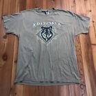 Fruit Of The Loom Brown Arizona Wolf Graphic Short Sleeve T-Shirt Adults Size XL