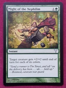 Magic The Gathering DISSENSION MIGHT OF THE NEPHILIM green card MTG - Picture 1 of 2
