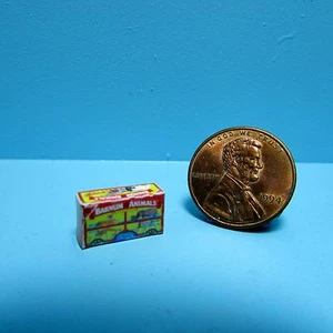 Dollhouse Miniature Detailed Replica Barnum Animals Crackers Box G002