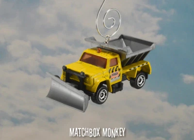 Highway Maintenance Snow Plow Salt Truck Custom Christmas Ornament 1/64 DOT MDOT - Image 1 of 4