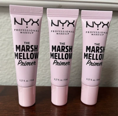 NYX The Marshmellow Smoothing Primer Travel 3x Lot .27oz/8ml EACH - Image 1 of 3