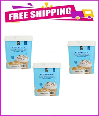 3 Pack - Member'S Mark French Vanilla Cappuccino Beverage Mix, 48 Oz.