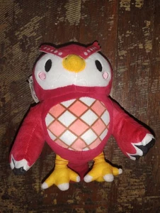 Animal Crossing  Plush 8” Celeste Owl Red Nintendo New Horizons Leaf - Picture 1 of 3