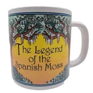 Taza de café de cerámica vintage La leyenda de la historia del musgo español taza de té 3,5" - Imagen 1 de 6