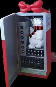 Coca Cola Christmas Ornament Polar Bear Collections Vintage 1996 Refrigerator - Picture 1 of 8