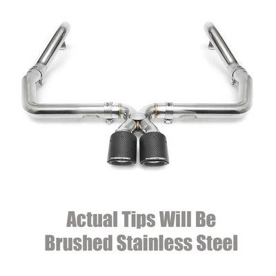 Sistema de escape de competición Fabspeed Porsche Cayman/Spyder GT4 15-16 puntas cepilladas Foto 1 de 3