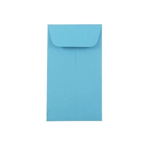 JAM Paper #5.5 Coin Business Colored Envelopes 3.125 x 5.5 Blue Recycled - Picture 1 of 2