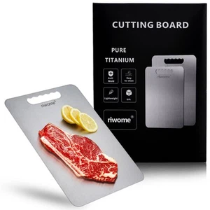 100% Titanium Cutting Board for Kitchen - Dishwasher Safe Chopping Board, Dou... - Picture 1 of 7