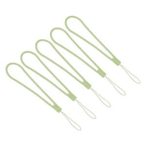 18.5cm Silicone Wrist Strap Lanyards, 5 Pcs Short Lanyard, Green Style 2 - Photo 1 sur 5