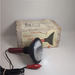 Vintage JA Company 12v Auto Spotlight Trouble Light W/ Box Uses 4416 Auto Bulb - Picture 1 of 2