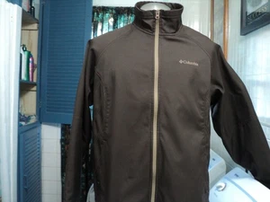 Women´s Ladys Ace Columbia Softshell Jacket Brown Polyester Fleece Lined Size 1X - Picture 1 of 3
